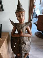 Groot Aziatisch houten beeld, Antiek en Kunst, Ophalen of Verzenden