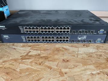 2x Dell 5324 24 ports gigabit manageble switch beschikbaar voor biedingen