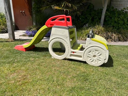 Smoby auto met glijbaan en zandbak, Kinderen en Baby's, Speelgoed | Buiten | Speeltoestellen, Gebruikt, Zandbak, Ophalen