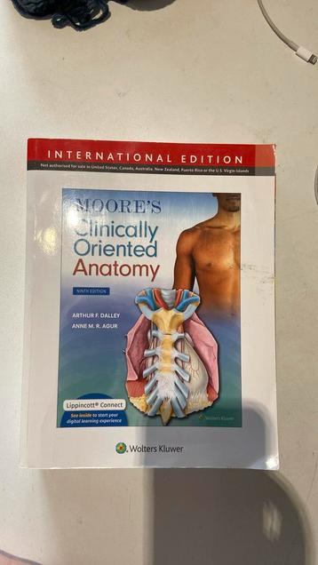 Clinically Oriented Anatomy Ninth Edition beschikbaar voor biedingen