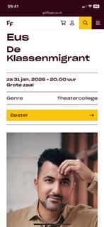 Vanavond voorstelling Eus! In Amsterdam, Twee personen