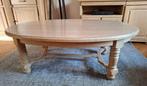 Landelijke salontafel | Massief eiken | Classic White, Ophalen, Gebruikt, 100 tot 150 cm, Eikenhout