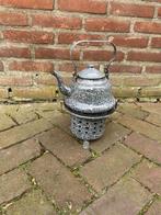 emaille theepot met brander, Antiek en Kunst, Antiek | Emaille, Ophalen of Verzenden