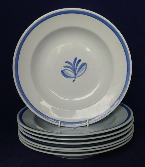 Gefle (Upsala-Ekeby) Blatt Band - soepborden, Antiek en Kunst, Antiek | Servies los, Ophalen of Verzenden
