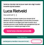 Kortingsbon centerparcs 50€, Drie personen of meer, Kortingsbon, Bungalowpark