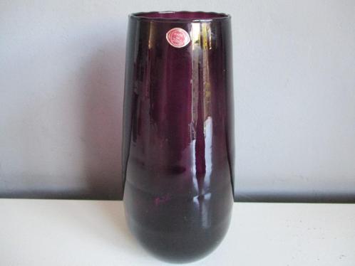 Grote amethist vaas murano vaso di vitri Italy vintage, Antiek en Kunst, Antiek | Glas en Kristal, Ophalen of Verzenden