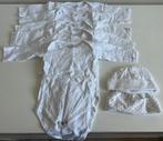 5 rompertjes en 2 mutsjes wit, mt 50-56, Ophalen of Verzenden, Zo goed als nieuw, Jongetje of Meisje, Nacht- of Onderkleding