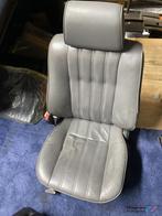Bmw E30 voorstoel grijs leder links bestuurdersstoel sedan t, Ophalen of Verzenden, Gebruikt, BMW