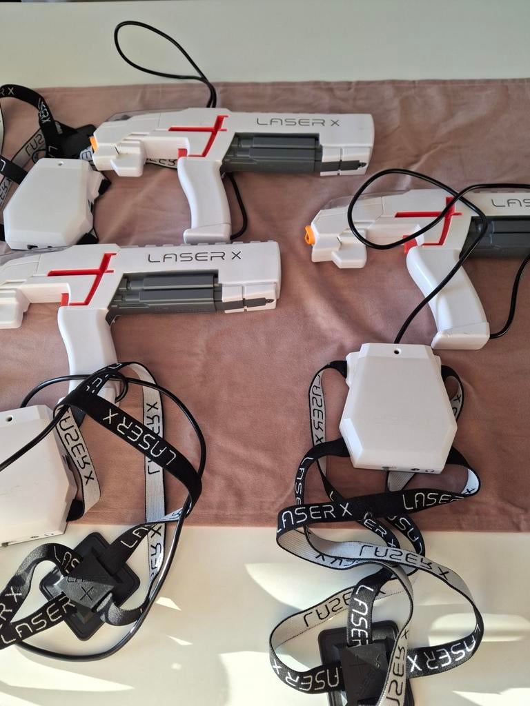 Laser X gun set met 3 pistolen en bodyset, Kinderen en Baby's, Speelgoed | Buiten | Actiespeelgoed, Ophalen of Verzenden