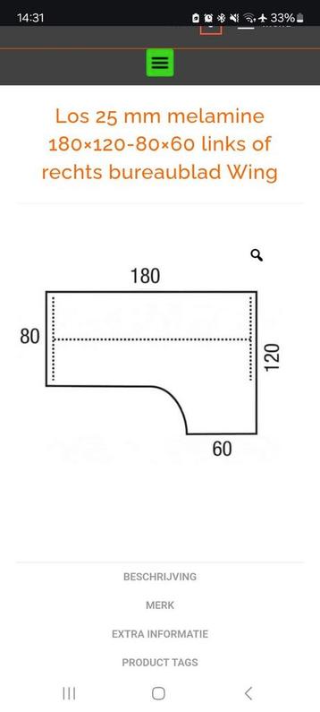 Ikea Galant hoekbureau - afbeelding 2