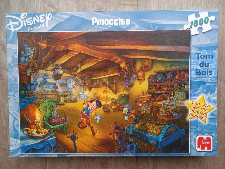Disney puzzel - Tom du Bois: Pinokkio, Hobby en Vrije tijd, Denksport en Puzzels, Zo goed als nieuw, Legpuzzel, 500 t/m 1500 stukjes
