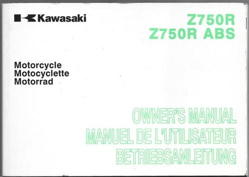 Kawasaki Z750 R Z750 R ABS manual handleiding, Motoren, Handleidingen en Instructieboekjes, Kawasaki, Ophalen of Verzenden