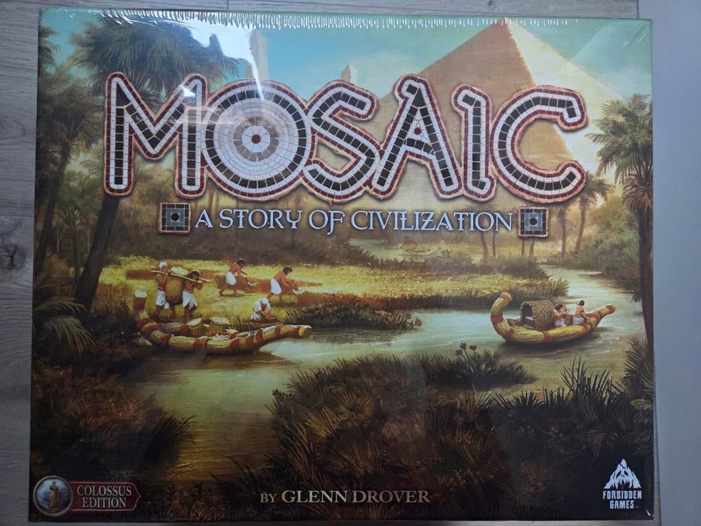Mosaic: A Story of Civilization - COLOSSUS - Nieuw in doos!, Hobby en Vrije tijd, Gezelschapsspellen | Bordspellen, Nieuw, Een of twee spelers