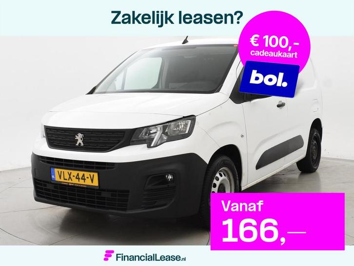 Peugeot Partner 1.5 BLUEHDI 100 PK PREMIUM + BOTT KAST | 230, Auto's, Bestelauto's, Bedrijf, Lease, Financial lease, ABS, Airconditioning