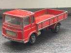 Majorette Saviem Truck met laadbak – Rood – 1:100 – Bespeeld, Ophalen of Verzenden, Gebruikt, Bus of Vrachtwagen