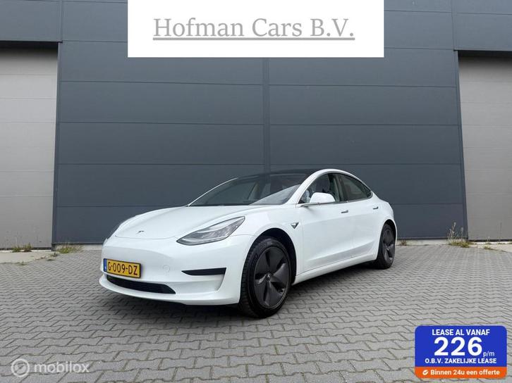 Tesla Model 3 Standard Range RWD Plus 60 kWh 2019 Pearl Whit, Auto's, Tesla, Bedrijf, Te koop, Model 3, ABS, Adaptive Cruise Control