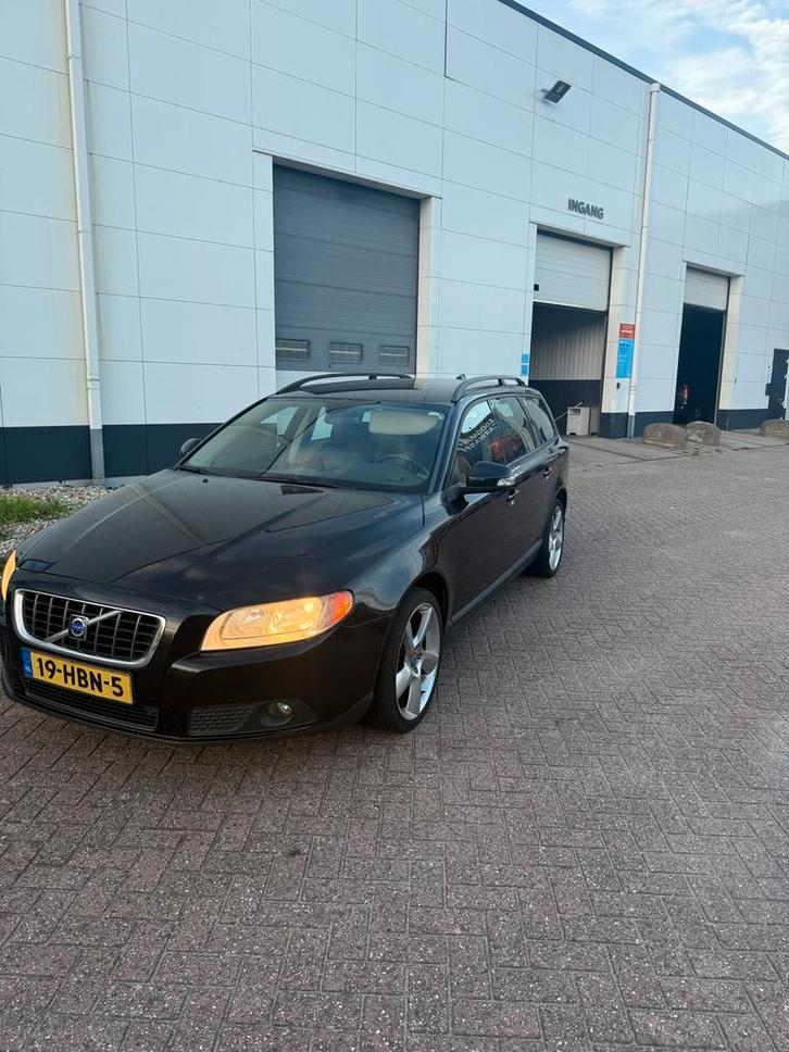 Volvo V70 2.0 D 2008 Zwart Leerbekleding, Auto's, Volvo, Bedrijf, V70, Diesel, B, Stationwagon, Handgeschakeld, Origineel Nederlands