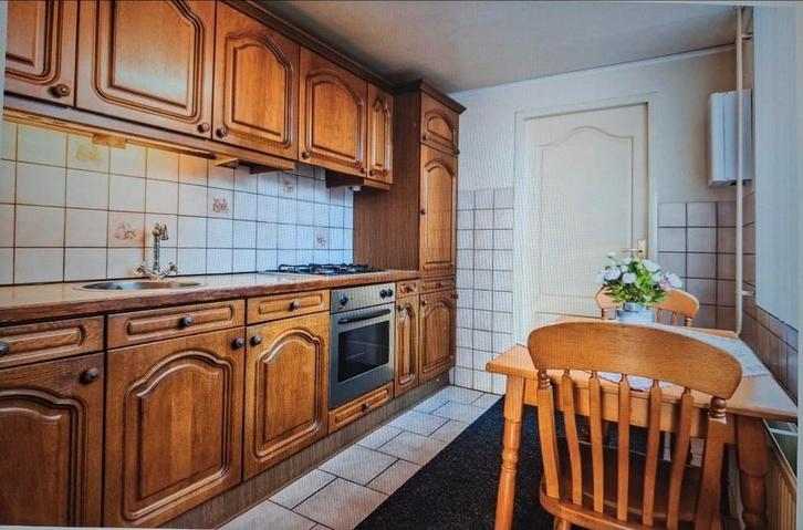 Keuken eikenhout, Huis en Inrichting, Keuken | Complete keukens, Gebruikt, Enkelwandige keuken, Bruin, Ophalen