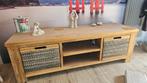 TV meubel teakhout met lades, Huis en Inrichting, Kasten | Televisiemeubels, Ophalen, Gebruikt, Teakhout, 50 tot 100 cm