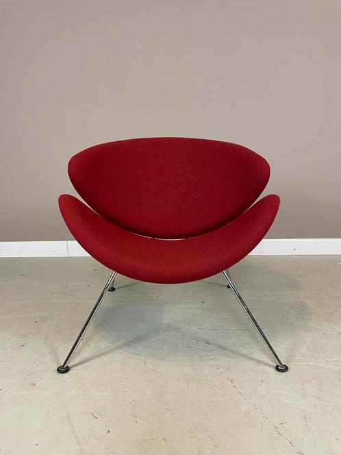 Artifort Orange Slice F437B Pierre Paulin in nieuwstaat, Huis en Inrichting, Fauteuils, Zo goed als nieuw, Metaal, Stof, Ophalen