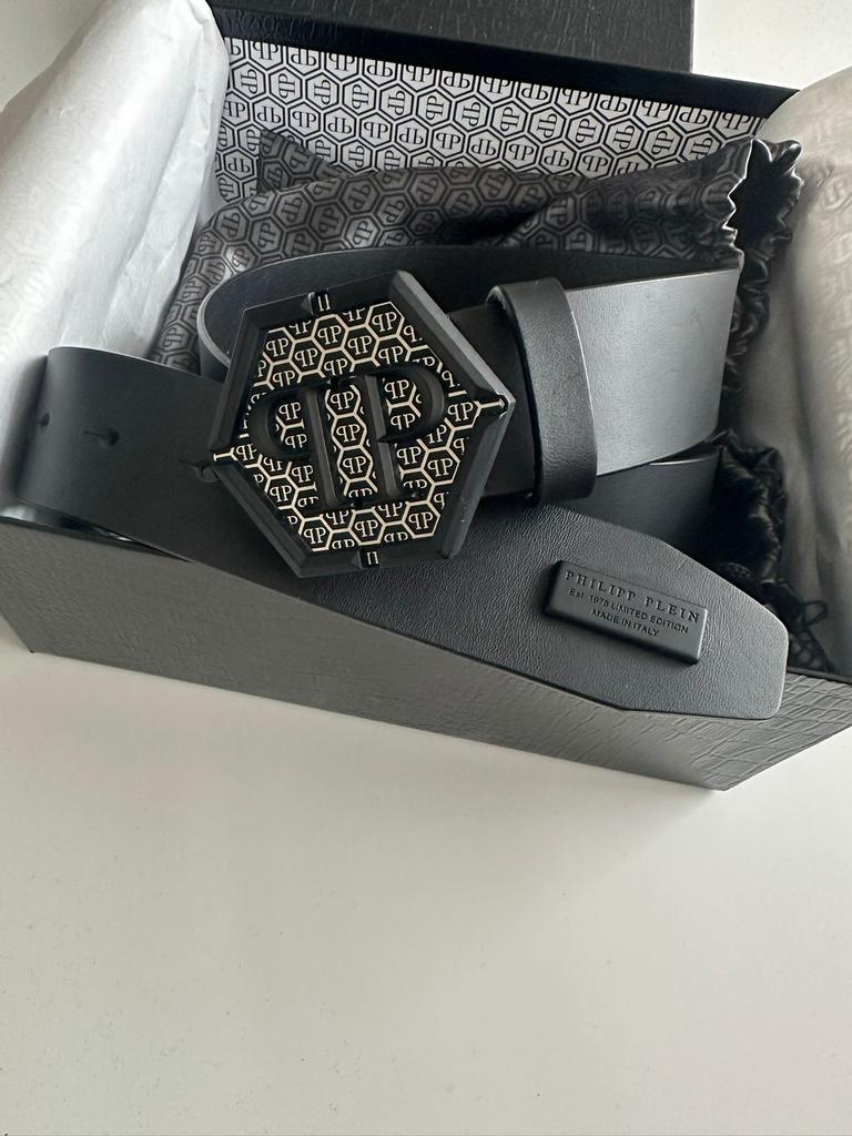 Nieuwe philipp plein riem maat 90, Kleding | Heren, Riemen en Ceinturen, Ophalen of Verzenden, Riem of Ceintuur, Echt leder, Zwart