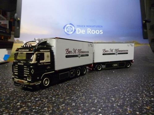 WSI Scania 143 Lars M. Klemmensen met certificaat, Hobby en Vrije tijd, Modelauto's | 1:50, Nieuw, Bus of Vrachtwagen, Wsi, Ophalen of Verzenden