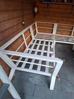 Wit aluminium hoekhuis loungeset, Tuin en Terras, Tuinsets en Loungesets, Ophalen, Zo goed als nieuw, Aluminium, Bank