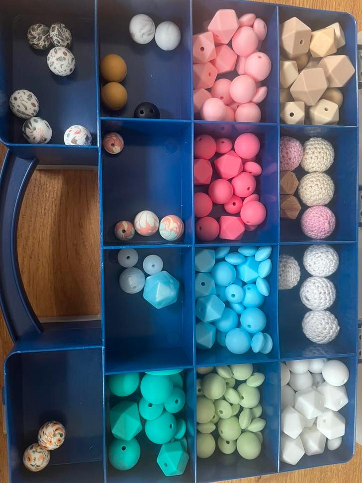 Complete set speenkoord maken kralen/ Tuttercare / siliconen, Hobby en Vrije tijd, Kralen en Sieraden maken, Nieuw, Kraal, Ophalen of Verzenden