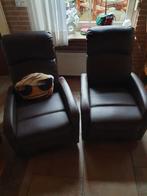 2 super mooie heerlijke relax fauteuils, stoelen, Huis en Inrichting, Fauteuils, Ophalen, Zo goed als nieuw, 50 tot 75 cm