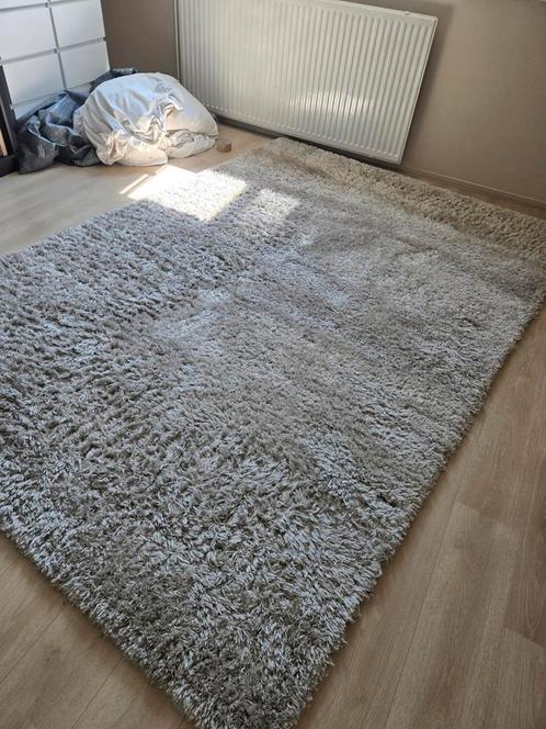 Beige shaggy vloerkleed – 200290 cm – heerlijk zacht!, Huis en Inrichting, Stoffering | Tapijten en Kleden, Zo goed als nieuw