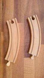 Houten treinset., Kinderen en Baby's, Speelgoed | Houten speelgoed, Gebruikt, Ophalen of Verzenden