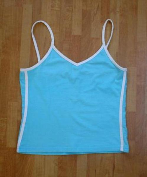 Blauw zomerhemdje, Kinderen en Baby's, Kinderkleding | Maat 164, Zo goed als nieuw, Meisje, Overige typen, Ophalen of Verzenden