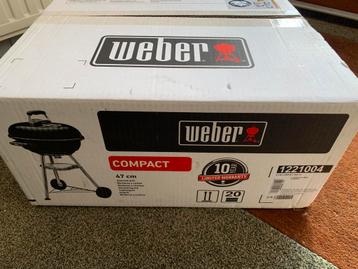 Nieuwe Weber compact 47 cm houtskool bbq beschikbaar voor biedingen