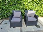 2x Wicker fauteuils, Ophalen, Zo goed als nieuw, Wicker, 2 zitplaatsen