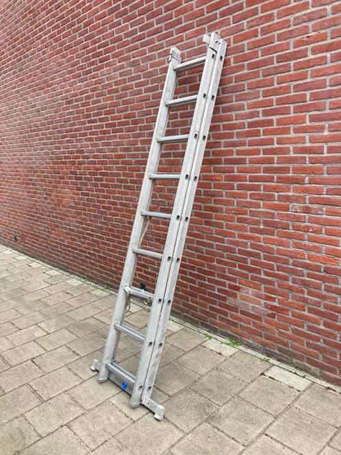 2-delige Aluco ladder: 2 x 9 sporten, Doe-het-zelf en Verbouw, Ladders en Trappen, Gebruikt, 4 meter of meer, Ophalen