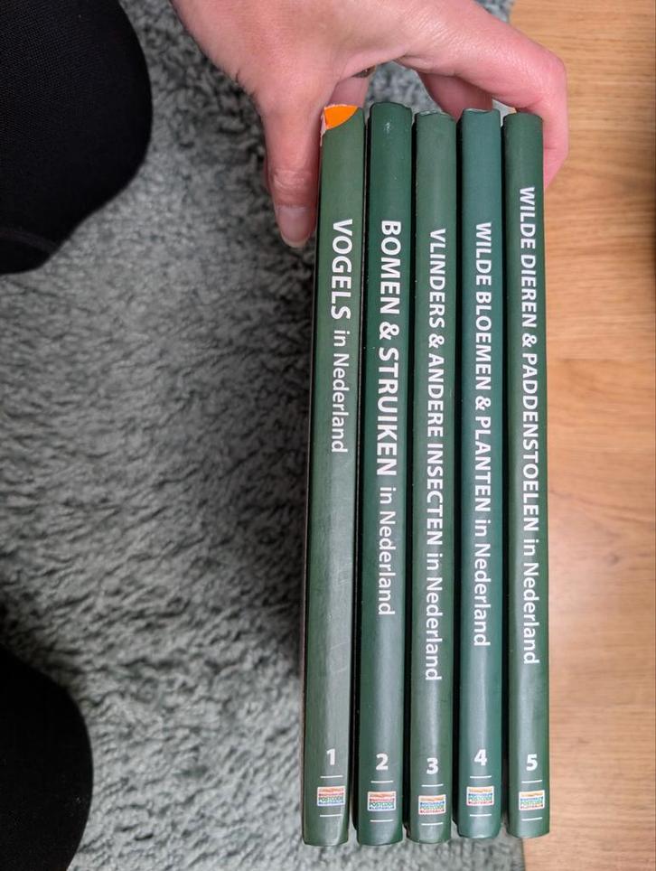 5 Natuurboekjes Postcodeloterij - Complete Set, Boeken, Natuur, Ophalen of Verzenden