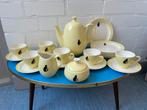 Regout pastel zwarte kat servies, 6 persoons., Verzenden