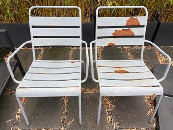 Tuin loungestoelen Leen Bakker 2x grijs beschikbaar voor biedingen