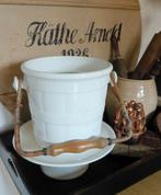 P. Regout witte emmer / kerstboom badkamer wc keuken, Ophalen of Verzenden