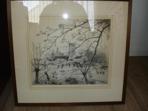 * Originele ets van Hendrik de Laat (postume druk) *, Antiek en Kunst, Kunst | Etsen en Gravures, Ophalen of Verzenden