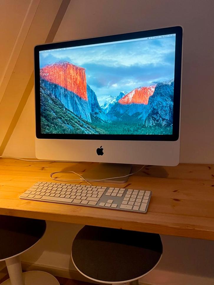 iMac 24-inch, 2008, 2.8 GHz Intel Core 2 Duo, 4 GB, 320 GB, Computers en Software, Apple Desktops, Zo goed als nieuw, iMac, HDD
