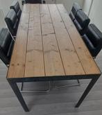 Eettafel vergader 6 personen met stoelen afmeting 234x91x80, Huis en Inrichting, Tafels | Eettafels, 200 cm of meer, 50 tot 100 cm