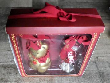 De Lindt gekleurde glazen kerstballen in box doos. beschikbaar voor biedingen