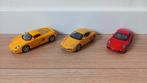 Porsche - 3 auto's oa BBurago; Welly (Carrera, 911, Cayman), Kinderen en Baby's, Speelgoed | Speelgoedvoertuigen, Ophalen, Zo goed als nieuw