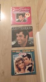 John Travolta 3 Elpee’s Grease Sandy Greased lightning, Ophalen of Verzenden, 1960 tot 1980, Zo goed als nieuw, 12 inch