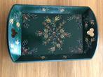 Dienblad Hindeloopen groen brocante 46x30 cm., Huis en Inrichting, Ophalen of Verzenden, Gebruikt, Rond, Hout