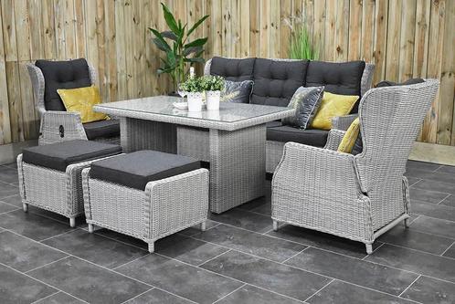 Barcelona Verstelbare Loungeset 3 Zitsbank 2 Lounge ZOMER AC, Tuin en Terras, Tuinsets en Loungesets, Nieuw, Loungeset, Wicker