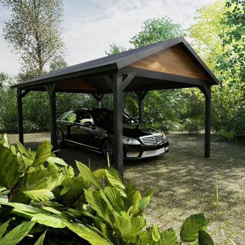 Actie Overkapping met zadeldak (nieuw in pakket), Tuin en Terras, Overkappingen, Nieuw, Veranda, Verzenden