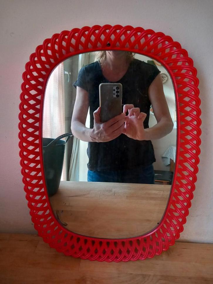 Emsa vintage spiegel, Verzamelen, Retro, Huis en Inrichting, Ophalen of Verzenden