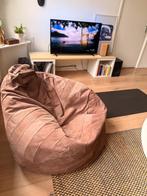 vintage Grote Comfortabele Zitzak / Poef, Ophalen, Gebruikt, Bruin, Zitzakstoel